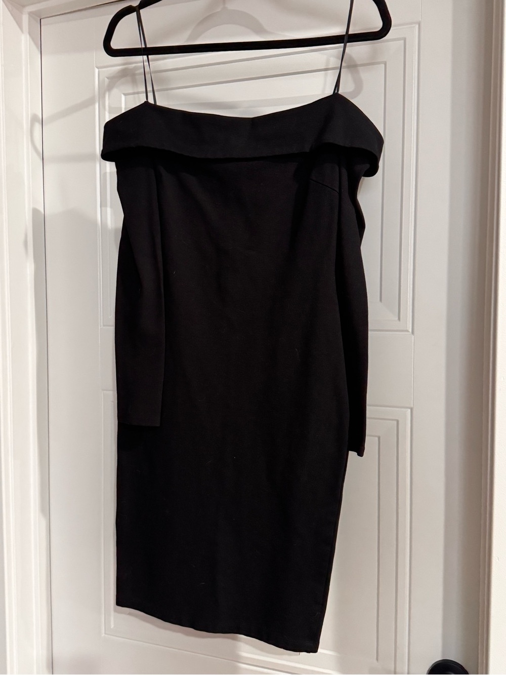 Windsor Black One-Shoulder Sheath Dress